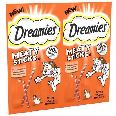 30g Meaty Sticks with Tasty Chicken Dreamies Cat Treats