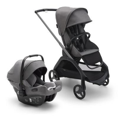 Bugaboo Dragonfly + Turtle Air Travel System Bundle - Graphite / Grey Melange / Grey Melange / Grey