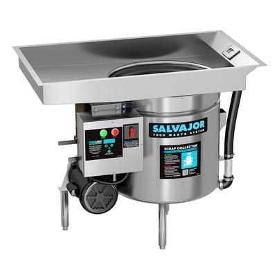 Salvajor P914 2081 Pot Pan Scrap Collector, Pre-Flushing & Disposer, 3/4 HP, 208/1 V, Stainless Steel, Corrsion-resistant Pump, 208 V