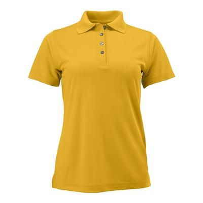 Paragon SM0104 Women's Saratoga Performance Mini Mesh Polo Shirt in Sport Gold size Small | Microfiber polyester 104