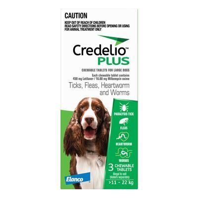 Credelio Plus For Large Dog 11-22kg (Green) 3 Chews