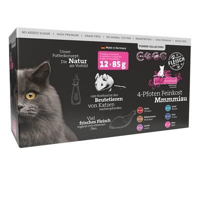 12x85g Mixed Pack I Pouches Catz Finefood Purrrr Wet Cat Food