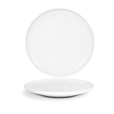 Front of the House DDP094WHP21 11" Round Bevel Plate - Porcelain, White