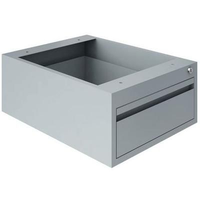 1 Bloc 1 Tiroir Ht 150 7035 Gris Clair - Sofame