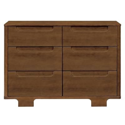 Babyletto Yuzu 6-Drawer Dresser, KD - Natural Walnut