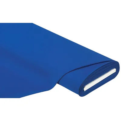 Tissu gabardine en polyester, bleu roi
