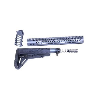 Guntec USA AR .308 Ultralight Series Complete Furniture Set Grey ULTRA-SET-308-GREY