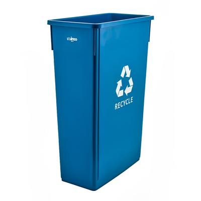 Winco PTC-23L 23 gal Multiple Materials Recycle Bin - Indoor, Blue