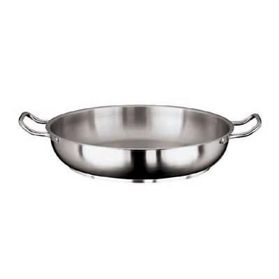 Paderno 11115-28 11" Stainless Steel Paella Pan w/ 2 1/2 qt Capacity, Induction Ready