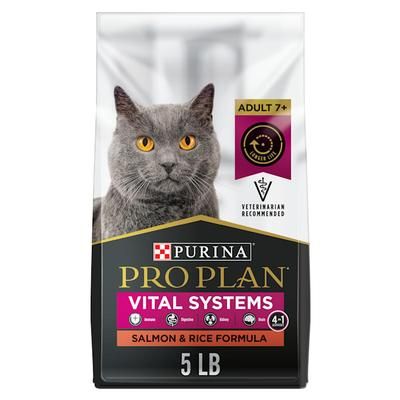 Vital Systems Salmon and Rice 4-in-1 Formula Senior Dry Cat Food, 5 lbs.