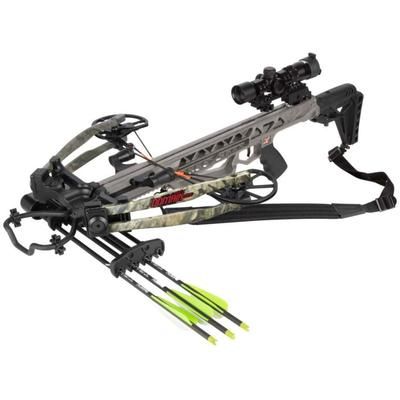Bear Archery Bear-X Xbow Domain 410 Crossbow Kit 410fps 185lbs Stone/Mossy Oak Country Dna AC96B2B2203