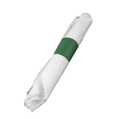 Rofson NBHG Napkin Bands - Paper, Hunter Green, Case of 20000