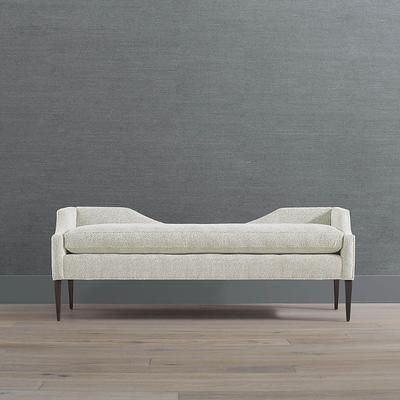 Maxine Bench - Limestone Crypton Hesse Performance - Frontgate