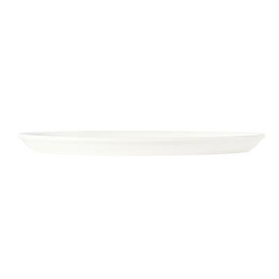 Libbey 905356302 13 1/4" x 9-1/2" Oval Slenda Tray - Porcelain, White Royal Rideau