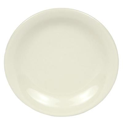 Libbey NR-6 6 1/2" Round Narrow Rim Plate - Stoneware, Kingsmen White