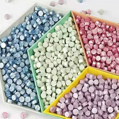 100 pcs Wax Seal Beads Scrapbook Material Retro Wax Seal Stamp Material Craft Decoration Wedding Birthday Stamp Hobby
