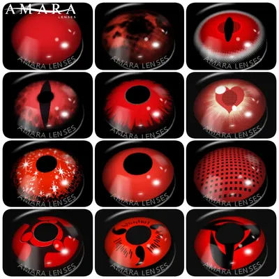 AMARA Cosplay RED Color Contact Lenses for Eyes Makeup Beauty Cosmetic Color Lens Eyes for Party Christmas Contact Lenses