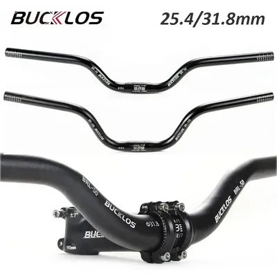 BUCKLOS MTB Handlebar Bike M Handlebar 25.4mm BMX Bicycle Riser Bar 31.8*720/780mm Mountain Bike Handle Bar for Brompton