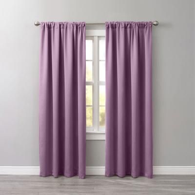 Wide Width BH Studio Room-Darkening Rod-Pocket Panel by BH Studio in Lavender (Size 54" W 108"L) Window Curtain