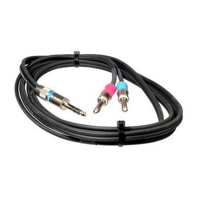 Pro Co Sound Insert Y-Cable 1/4" Male Phone TRS Stereo To 2x 1/4" Male Phone TS Mono - 1 IPBQ2Q-10