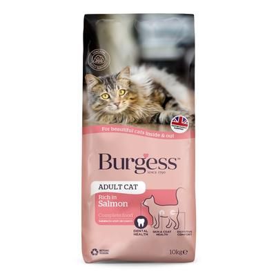 10kg Burgess Salmon Adult Dry Cat Food