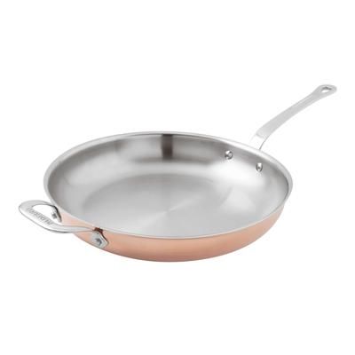 Paderno 15614-32 12 5/8" Aluminum/Copper/Stainless Steel Frying Pan w/ Loop Handle