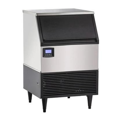 MoTak 24" Half Cube Undercounter Ice Machine - 152 lbs/day, Air Cooled, Gravity Drain, Stainless Steel, 115v, KT-UIH-150