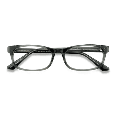 Unisex s rectangle Gray Acetate Prescription eyeglasses - Eyebuydirect s Opal