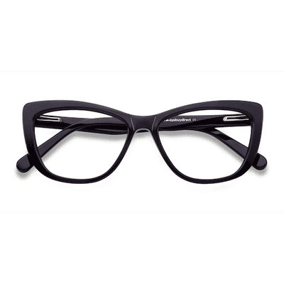 Female s horn Purple Acetate Prescription eyeglasses - Eyebuydirect s Charlotte