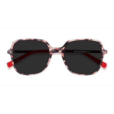 Female s square Leopard & Gold Acetate, Metal Prescription sunglasses - Eyebuydirect s Olga