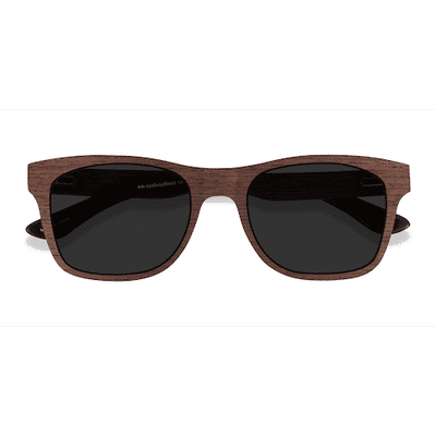 Unisex s rectangle Wood Mixed Wood Prescription sunglasses - Eyebuydirect s Bosk