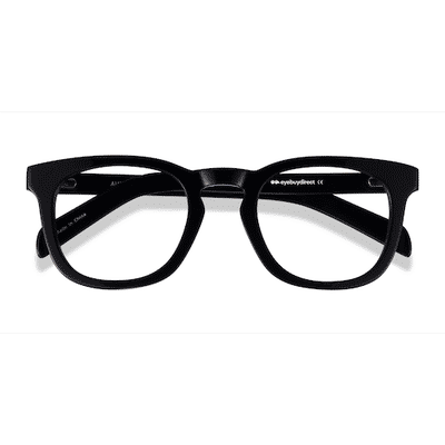 Unisex s square Black Acetate Prescription eyeglasses - Eyebuydirect s Austral
