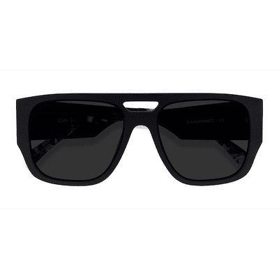 Male s aviator Matte Black Acetate,Metal Prescription sunglasses - Eyebuydirect s Cliff