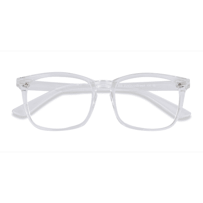 Unisex s square Clear Plastic Prescription eyeglasses - Eyebuydirect s Uptown