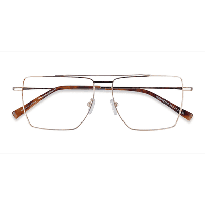 Male s aviator Gold Metal Prescription eyeglasses - Eyebuydirect s Perspective