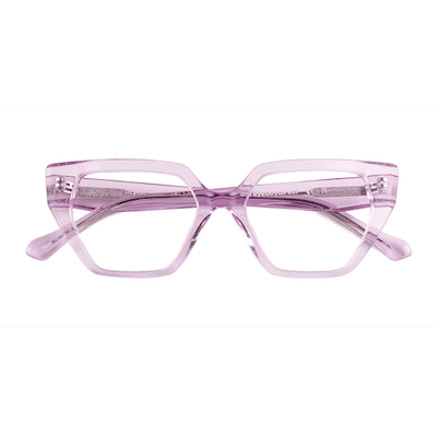 Female s geometric Crsytal Light Purple Acetate Prescription eyeglasses - Eyebuydirect s Dionne