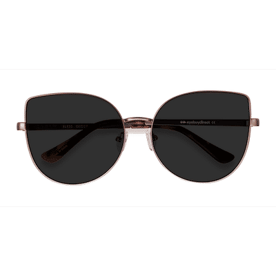 Female s horn Rose Gold Metal Prescription sunglasses - Eyebuydirect s Bless