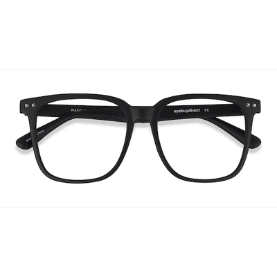Unisex s square Black Plastic Prescription eyeglasses - Eyebuydirect s Piano