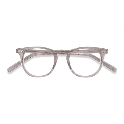 Female s round Champagne Acetate Prescription eyeglasses - Eyebuydirect s Ona