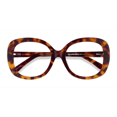 Female s square Tortoise Acetate Prescription eyeglasses - Eyebuydirect s Tess