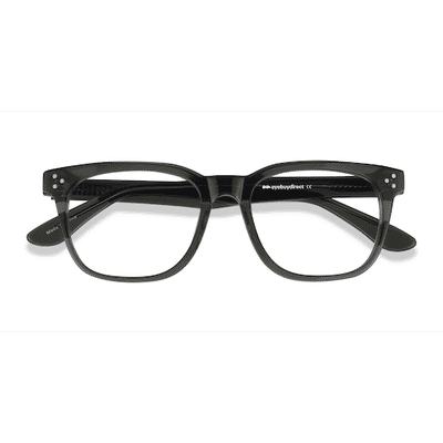 Unisex s square Clear Khaki Green Acetate Prescription eyeglasses - Eyebuydirect s Adriatic