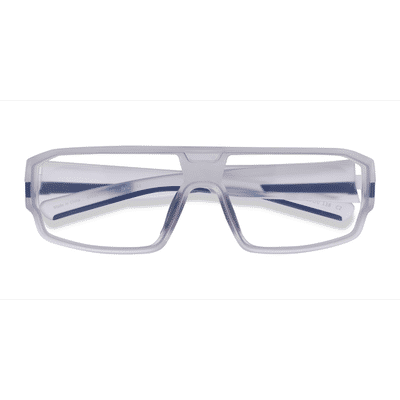 Unisex s rectangle Clear Navy Plastic Prescription eyeglasses - Eyebuydirect s Dust