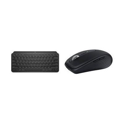 Logitech MX Wireless Keys Mini Keyboard and Anywhere 3S Mouse Kit (Black) 920-010475