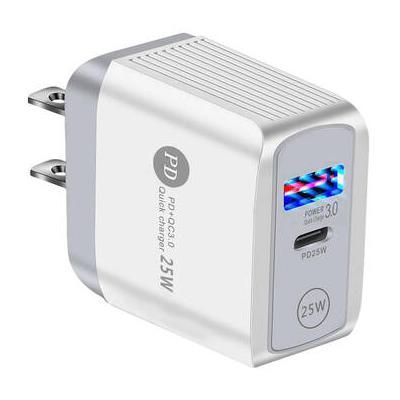 Tera Grand 25W Dual-Port USB Type-C and Type-A Charger with Quick Charge 3.0 CHAR-WAC-25W