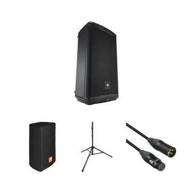 JBL EON712 Powered Speaker Kit with Cover, Stand, and Cable JBL-EON712-NA