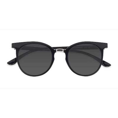 Female s round Black Plastic, Metal Prescription sunglasses - Eyebuydirect s Lulu