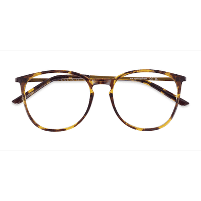 Unisex s round Tortoise Plastic, Metal Prescription eyeglasses - Eyebuydirect s Naomi