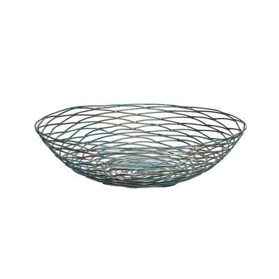 Front of the House BBK007PTI22 10" Round Wireware Basket - Iron, Patina, Multi-Colored, Case of 6