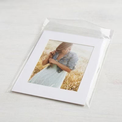Crystal Clear Bags with Adhesive Flap for 12 x 9 Photography Drawings or Prints Actual Bag Size: 12 7/16" x 9 1/4" 100 Bags