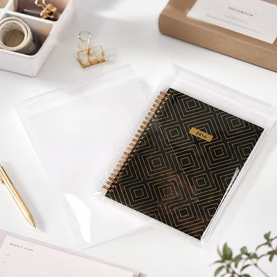 Flap Seal Closure Clear Bags Great For Photo Prints and Small Journals Bag Size: 7 7/16" x 9 1/4" 100 Bags Crystal Clear Bags